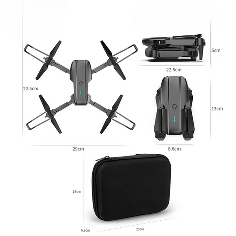 De 4K UHD-camera drone in actie, met lange vliegtijd en intelligente obstakeldetectie.