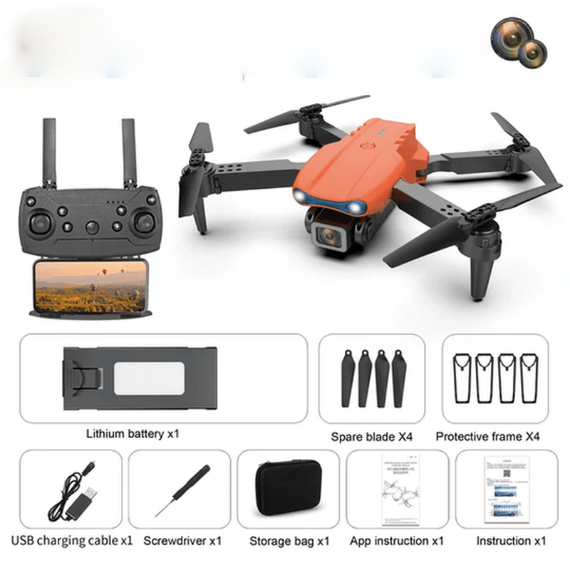 Detail van de 4K UHD-camera van de drone, essentieel voor hoogwaardige luchtfotografie.