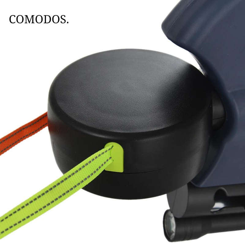 Dubbele Hondenriem met LED Licht, optimale controle en veiligheid voor twee honden in het donker.