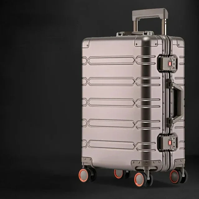 Lichtgewicht aluminium-magnesium harde koffer; een duurzame en elegante keuze voor elke reiziger.