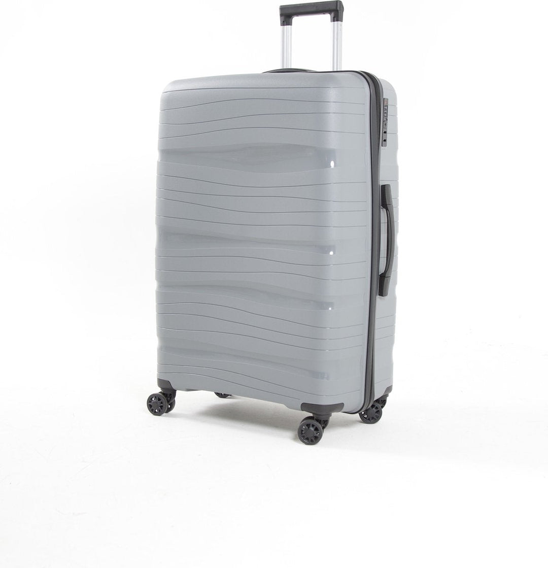 Complete reiskoffer Oslo, duurzame PP bagage met TSA slot voor veilige en stressvrije vakanties.