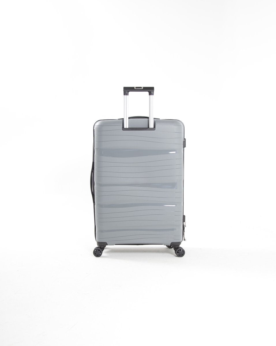 Wendbare reiskoffer Oslo met 360° zwenkwielen, ideale harde bagage voor comfortabel transport.