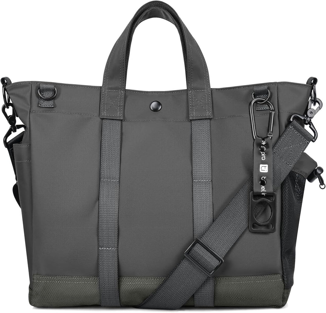 Een veelzijdige unisex laptop schoudertas met multi-vakken en verstelbare band, ideaal voor werk en reizen.