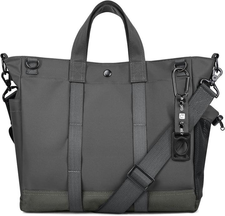 Een veelzijdige unisex laptop schoudertas met multi-vakken en verstelbare band, ideaal voor werk en reizen.
