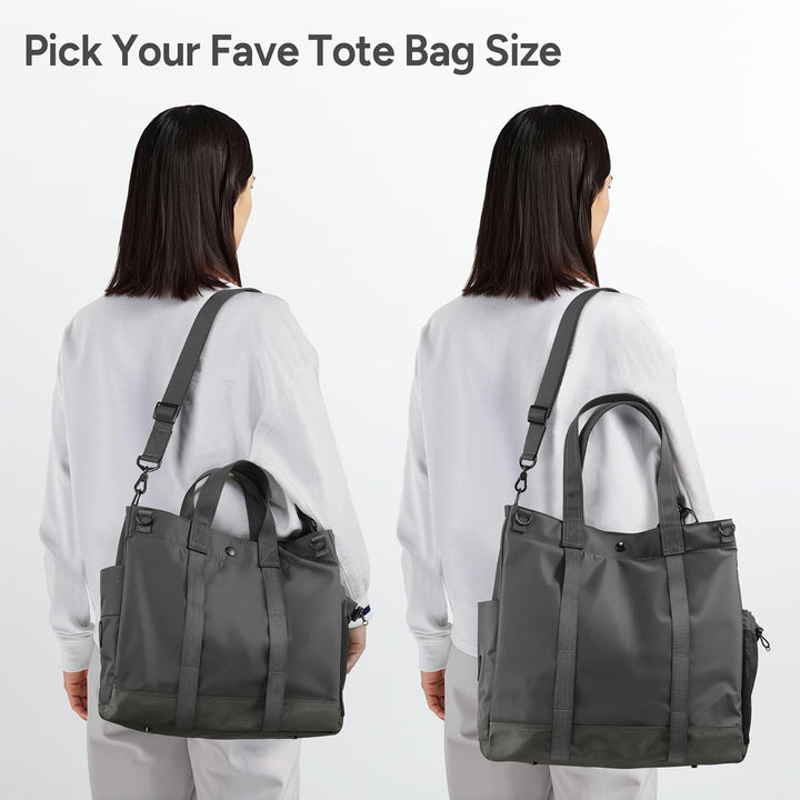 Duurzame crossbody reistas met multi-vakken, comfortabel te dragen, veilig voor je laptop en essentials.