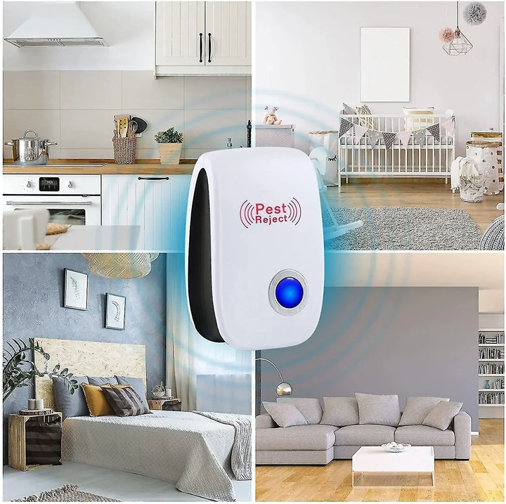 Compacte elektronische ongediertebestrijder met elektromagnetische technologie, ideaal voor elk huishouden.