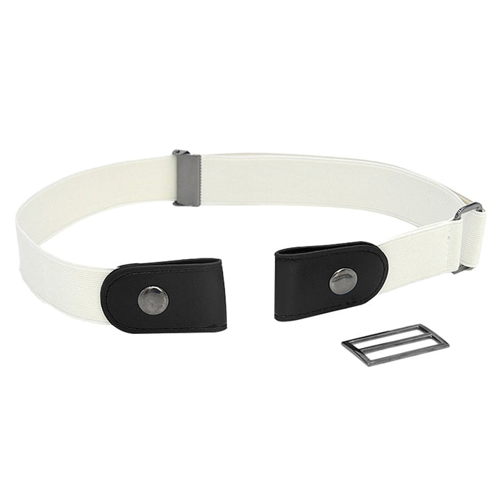 Elastische tailleband zonder gesp voor dames, comfortabel en minimalistisch ontwerp, ideaal voor alledaags gebruik.