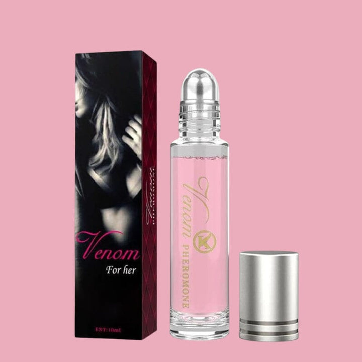 "Elegant feromoonparfum voor vrouwen met rollerball-applicator, licht geparfumeerd en ftalaatvrij voor dagelijkse aantrekking