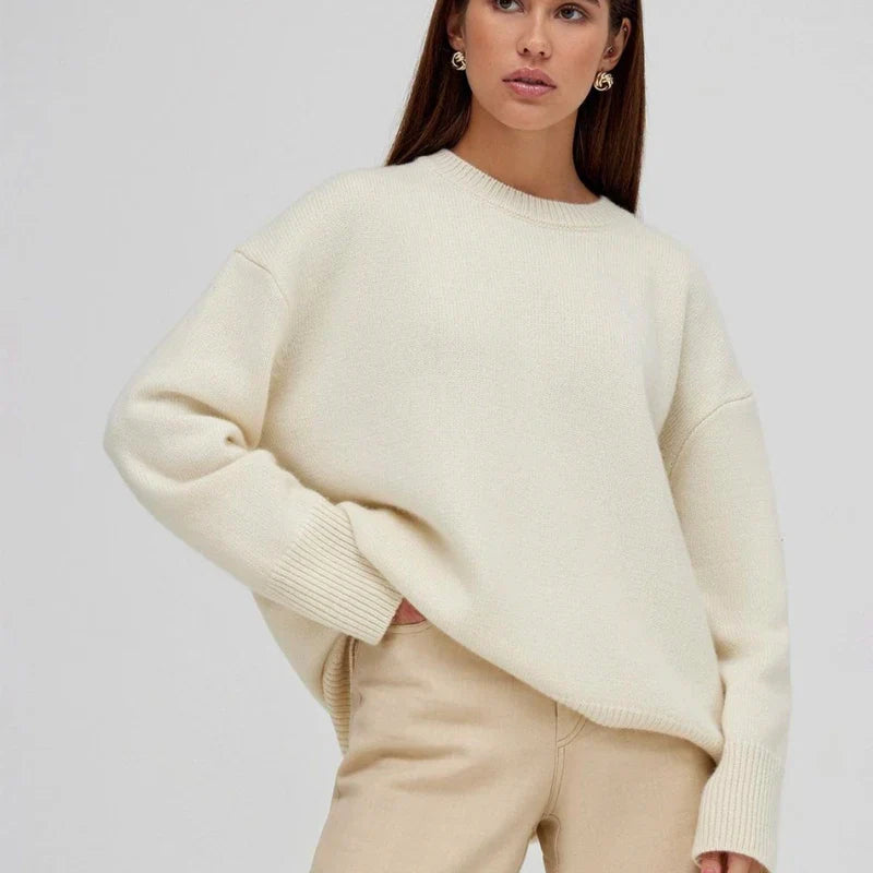 Elegant gebreide damestrui van kasjmier, perfect voor najaar. Comfortabele, zachte damesmode.