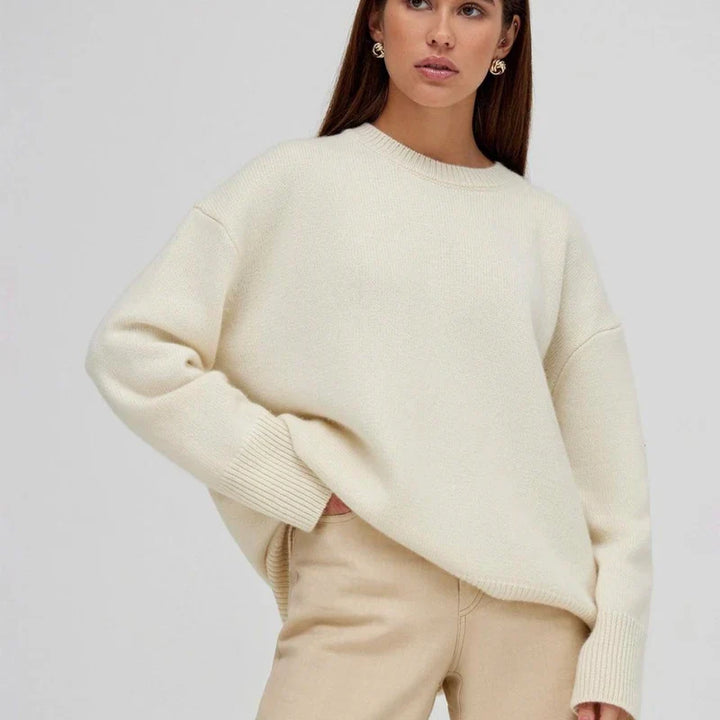 Elegant gebreide damestrui van kasjmier, perfect voor najaar. Comfortabele, zachte damesmode.
