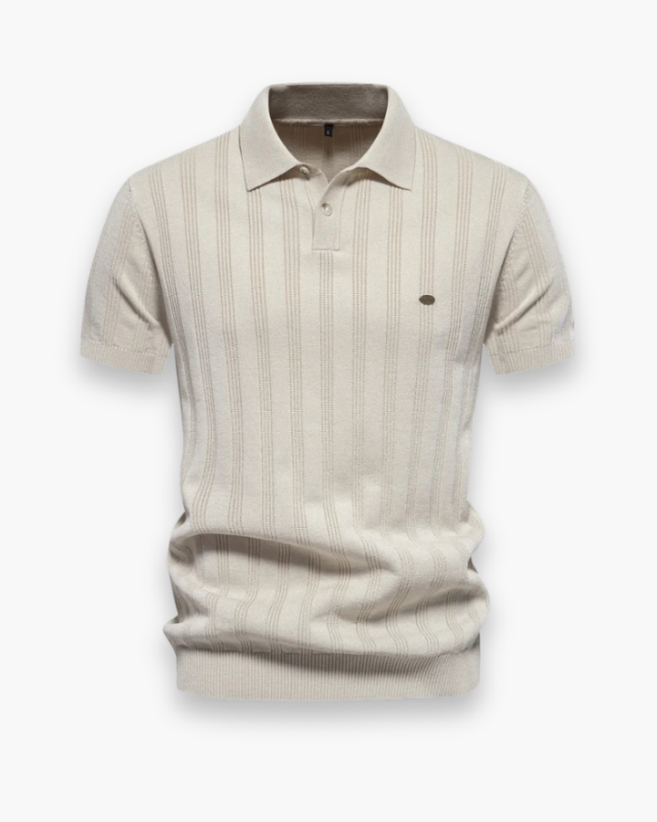 Elegant heren poloshirt, comfortabel en ademend, ideaal voor een stijlvolle casual look in de zomer.