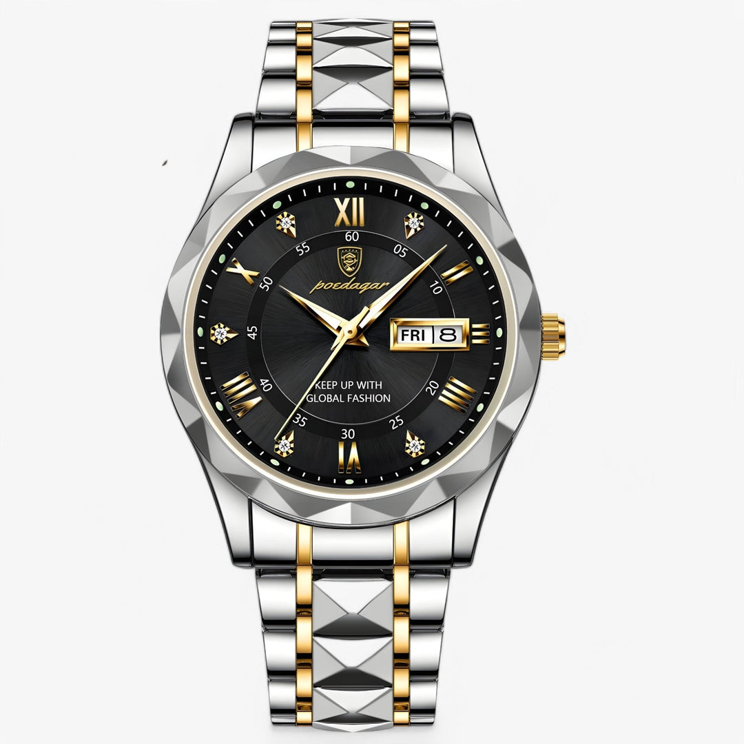 Modern en stijlvol herenhorloge met precisie uurwerk, een onmisbaar accessoire voor de modebewuste man.