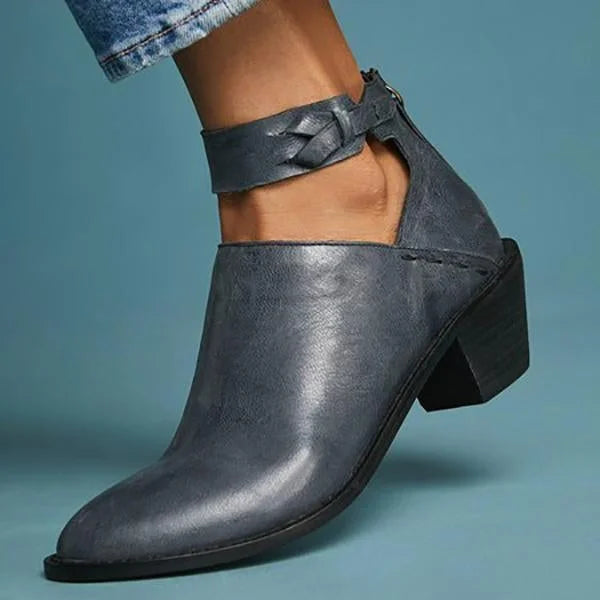 Stijlvolle dames haklaarzen met functionele ritssluiting, ideaal voor een elegante look.