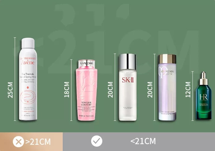 "Elegant zwarte/witte make-up organizer, hoogwaardig kunststof, meerdere vakken, stijlvol ontwerp voor georganiseerde ruimte.