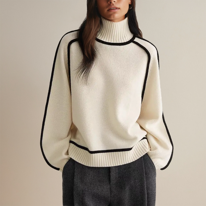 Stijlvolle Althea wintertrui voor dames. Comfortabele en elegante gebreide modetrui, perfect voor vrouwenkleding.