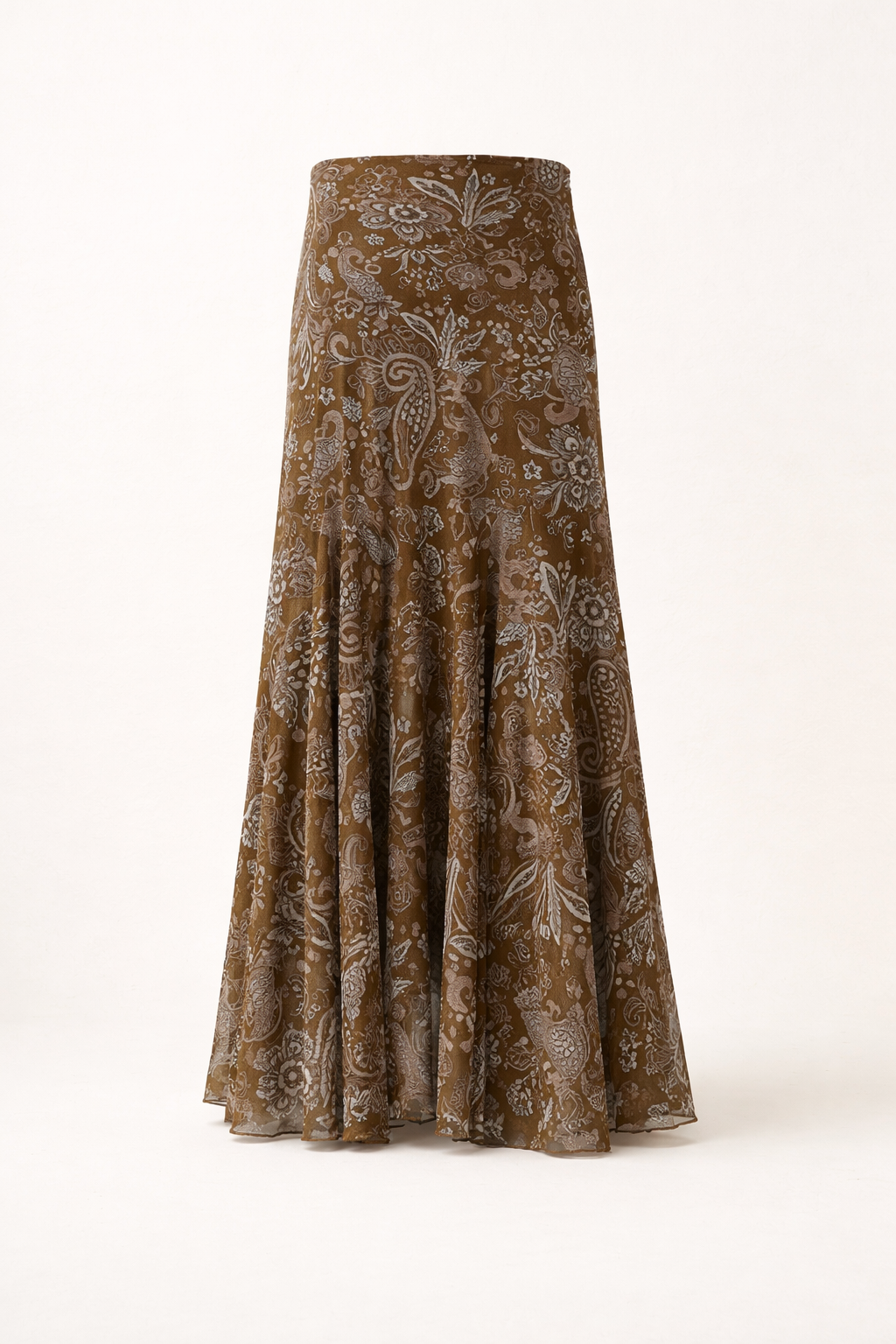 Stijlvolle bedrukte damesrok met hoge taille, midirok in comfortabele boho stijl voor elke gelegenheid.