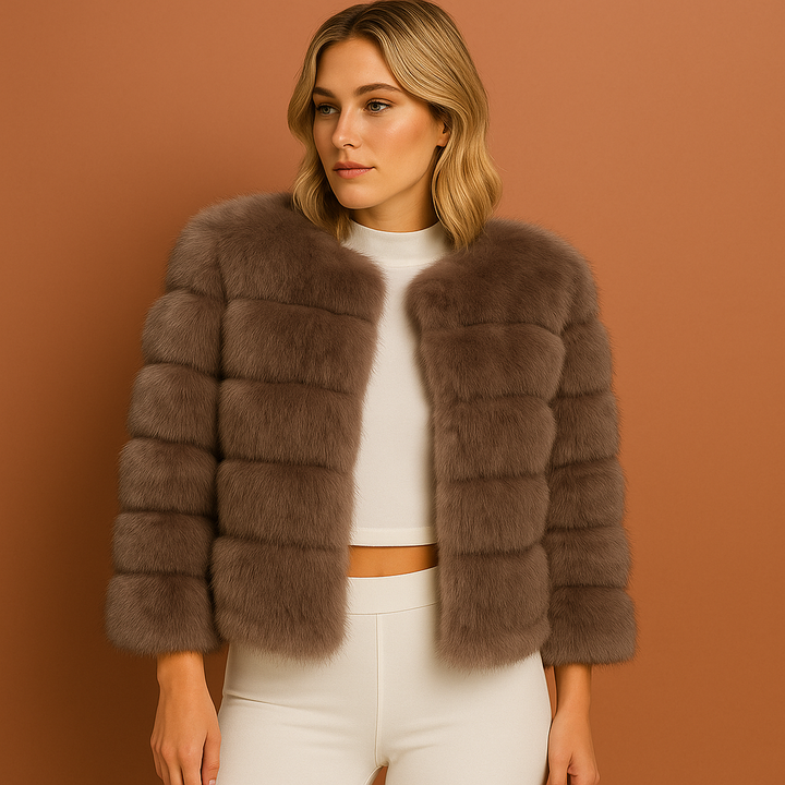 Stijlvolle dames bondjas, een comfortabele luxe jas die perfect is als elegante herfstjas of warme winterjas.