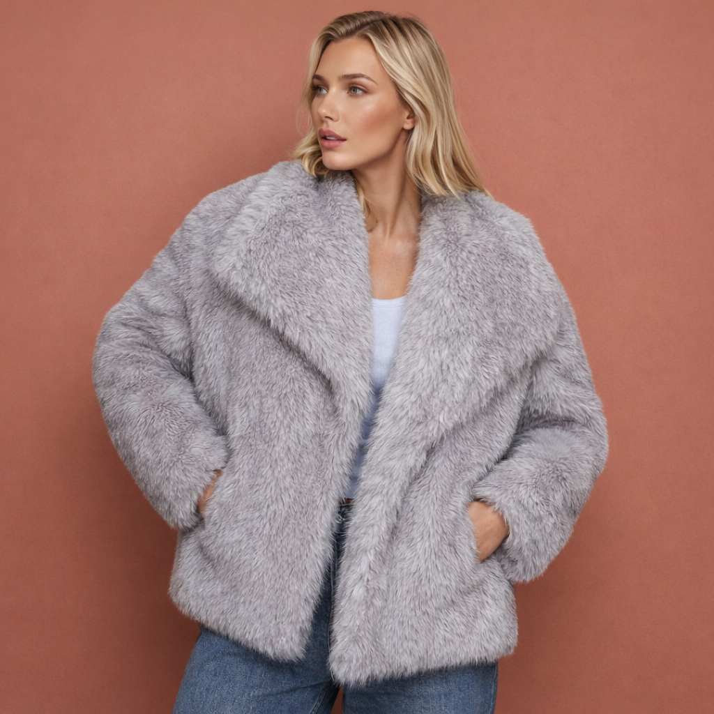 Stijlvolle dames bondjas, ideale warme winterjas. Comfortabele elegante jas voor damesmode, perfect voor koude dagen.