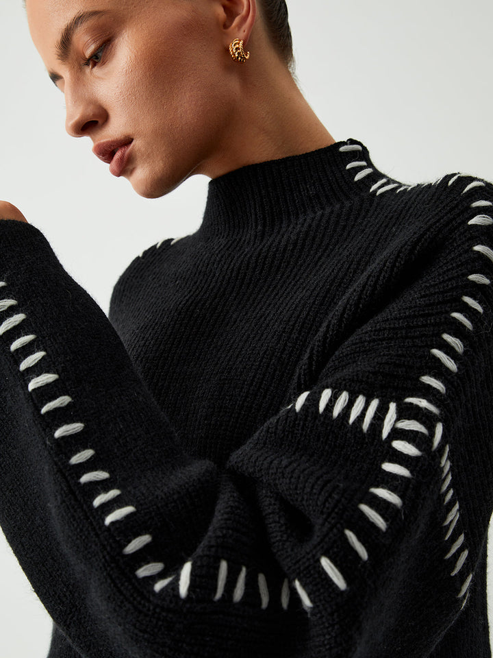 Elegante dames coltrui voor comfortabele wintermode. Zachte, veelzijdige trui.