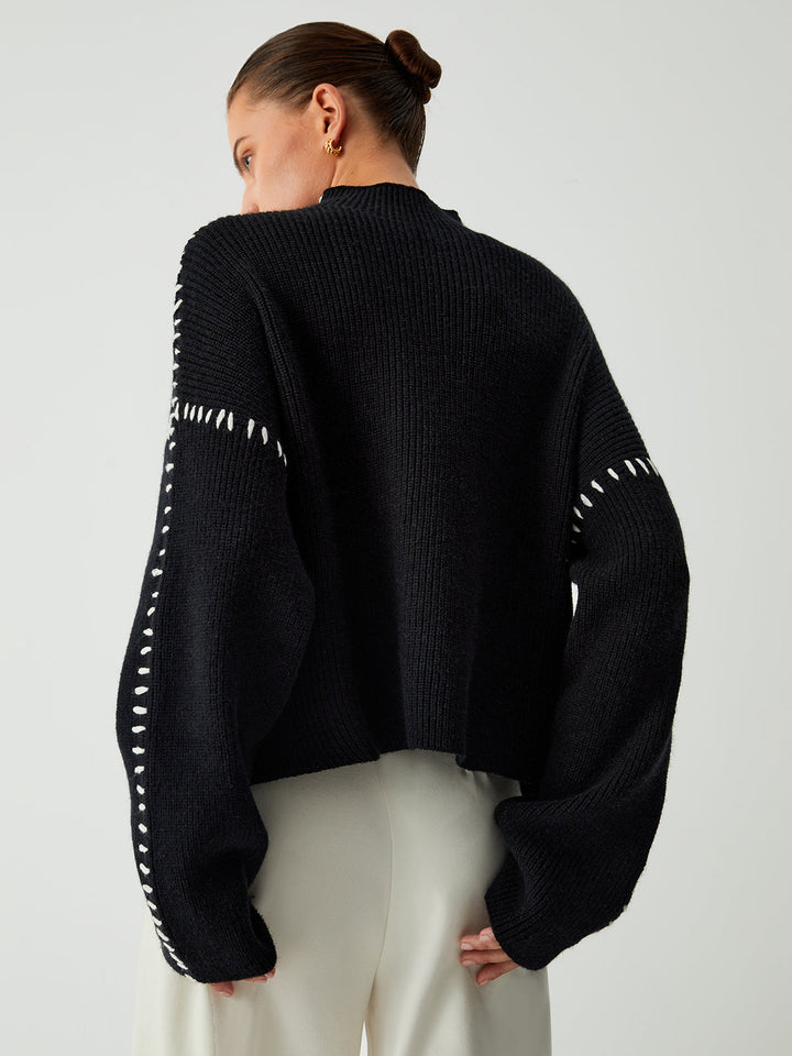 Warme en comfortabele dames coltrui, perfect voor koude dagen. Elegante winterkleding.
