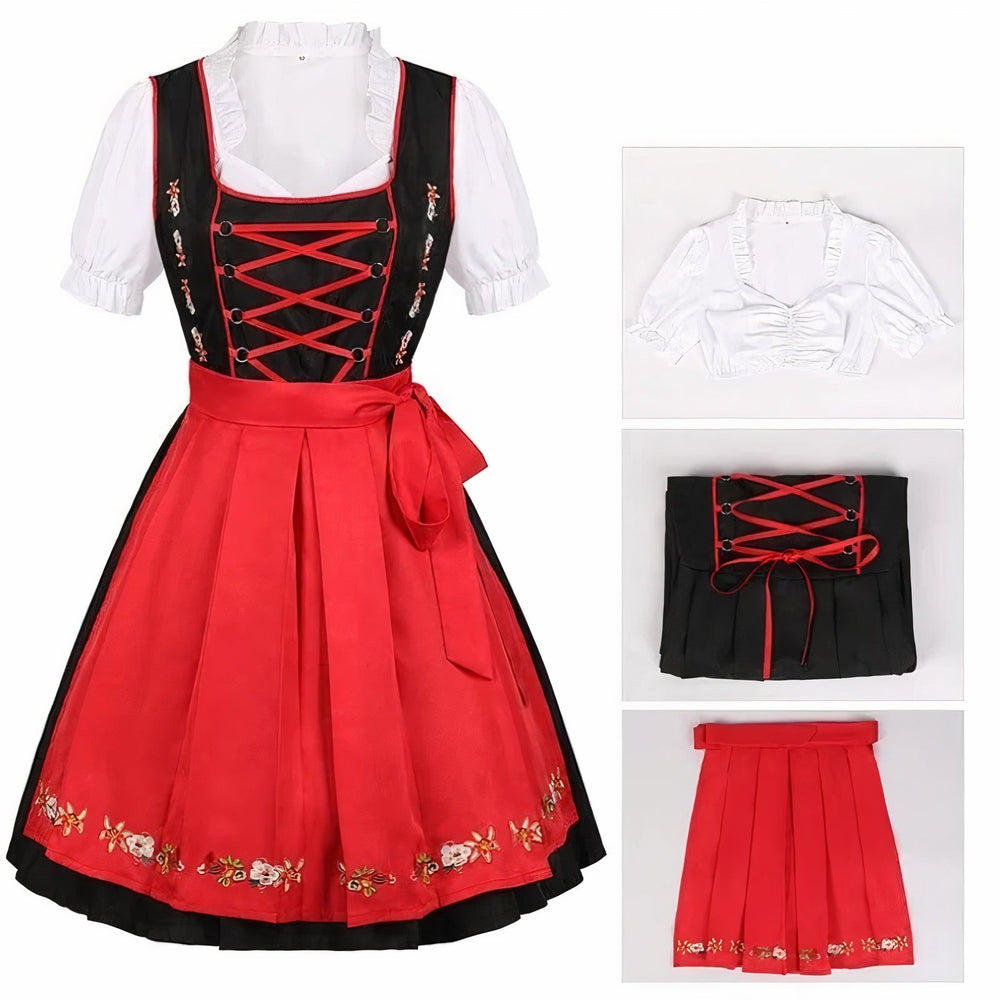 Elegante dames Oktoberfest jurk met rijke borduursels, stijlvol ontwerp, perfecte pasvorm, comfortabele stof.
