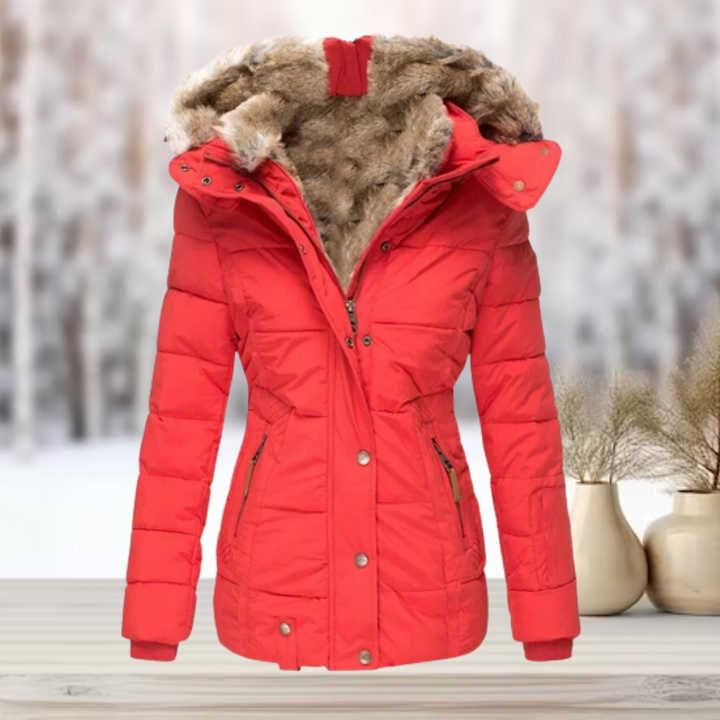 Stijlvolle en comfortabele dames pufferjas. Perfecte wintermode, warm en elegant voor elke gelegenheid.