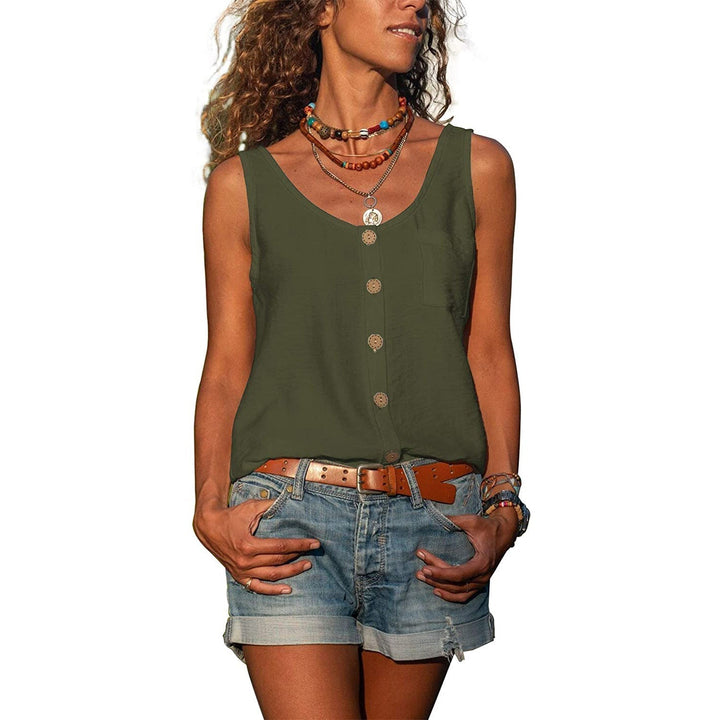 Veelzijdige dames tanktop, ideaal voor zomerkleding & festivals. Elegante casual top.