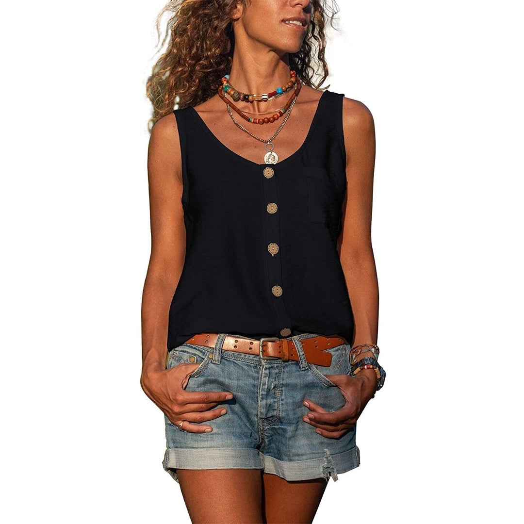 Casual damestanktop, comfortabel voor zomerkleding. Ibiza-stijl, ook voor festivals.