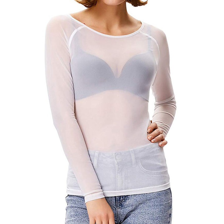 Tijdloze elegante dames top met lange mouwen, comfortabele vrouwenkleding voor elke gelegenheid.