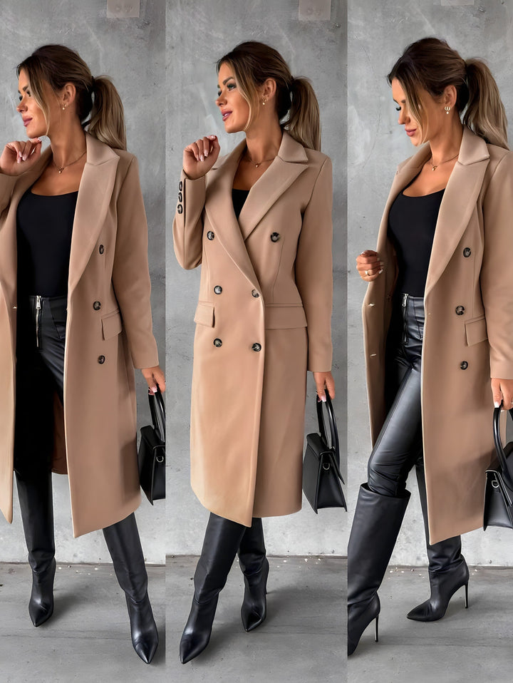 Stijlvolle dames winterjas, met focus op comfort en een tijdloze, elegante uitstraling.