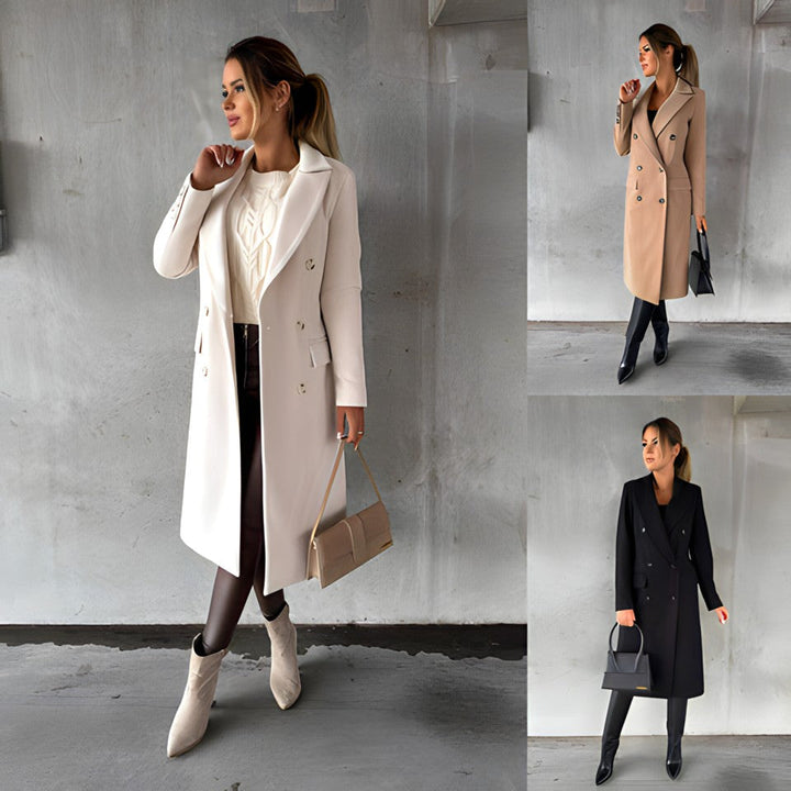 Modieuze dames winterjas, essentiële bovenkleding die stijl en warmte combineert.