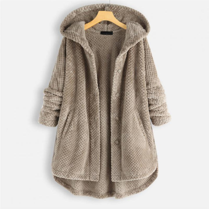 Stijlvolle lange dames winterjas, elegant en warm, een onmisbaar item voor de koude dagen.