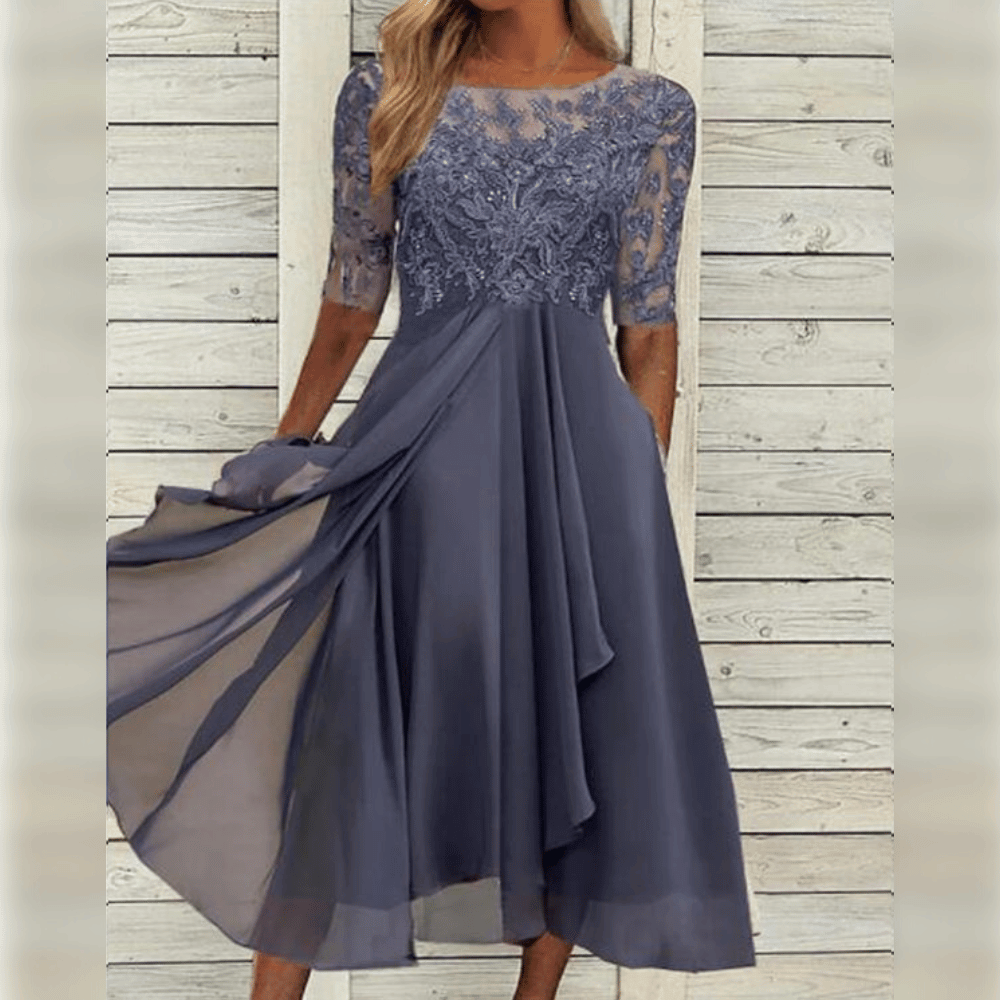 Stijlvolle feestjurk voor dames, elegant en comfortabel, perfect voor zomerse avonden.