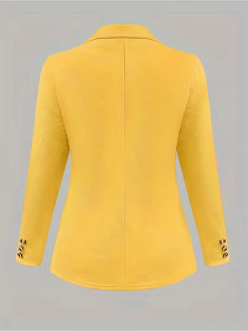 Stijlvolle damesblazer voor lente en herfst, eenvoudig te combineren.