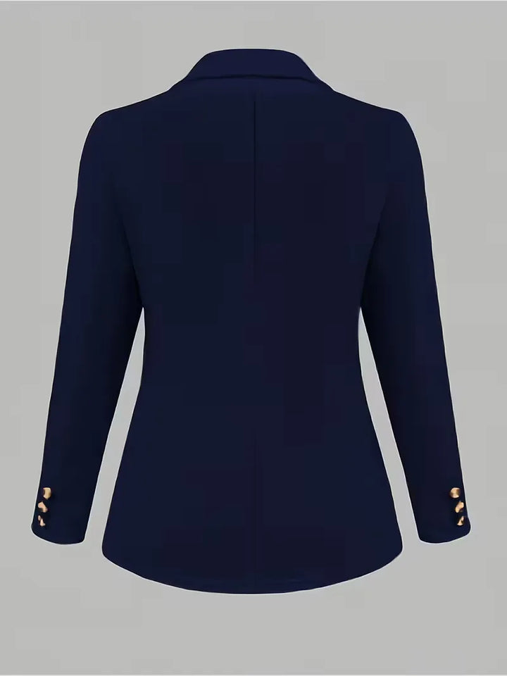 Modieuze zakelijke damesblazer, combineert comfort met elegantie.