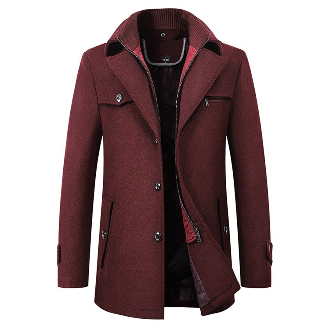 Hoogwaardige heren winterjas, warm en stijlvol. Duurzame outwear voor de elegante man.