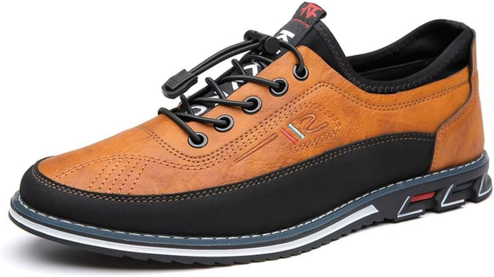 "Elegante formele heren schoenen van leer met tijdloos ontwerp, elastische veters, ademend materiaal en lichte schokabsorptie