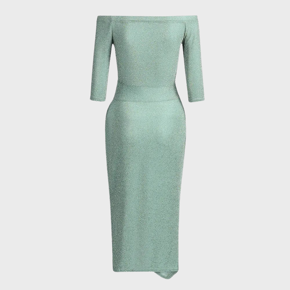 Feestelijke lange glitterjurk voor dames, een elegante avondjurk die perfect is voor chique events. Stijlvol.
