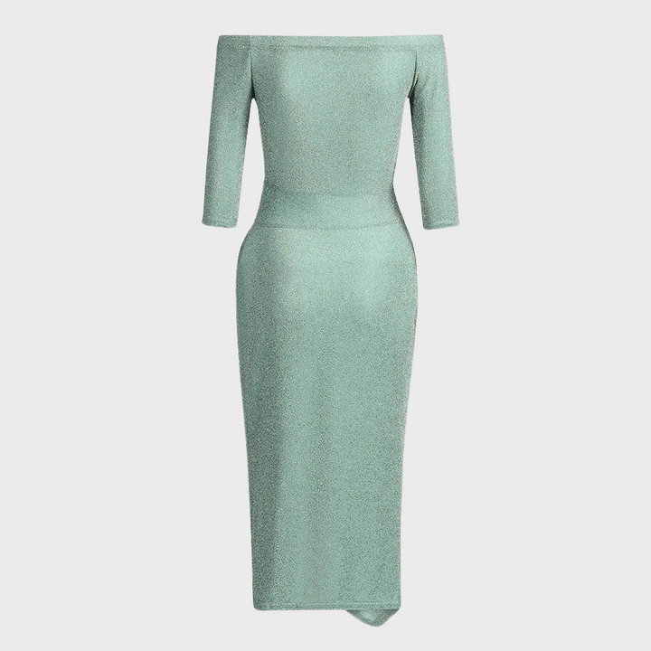 Feestelijke lange glitterjurk voor dames, een elegante avondjurk die perfect is voor chique events. Stijlvol.