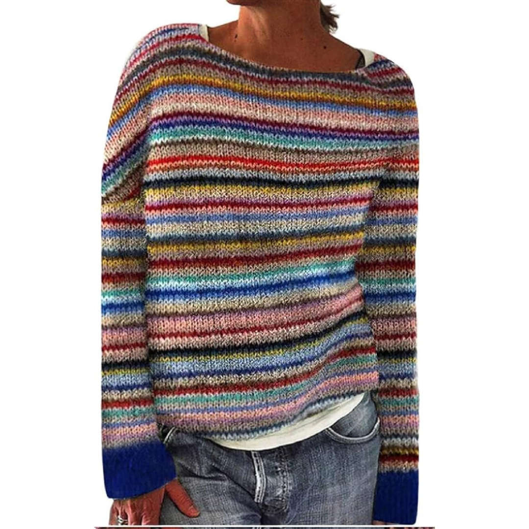 "Elegante groene wollen trui voor dames met klassieke snit, zacht en comfortabel voor koude dagen, perfect te combineren."