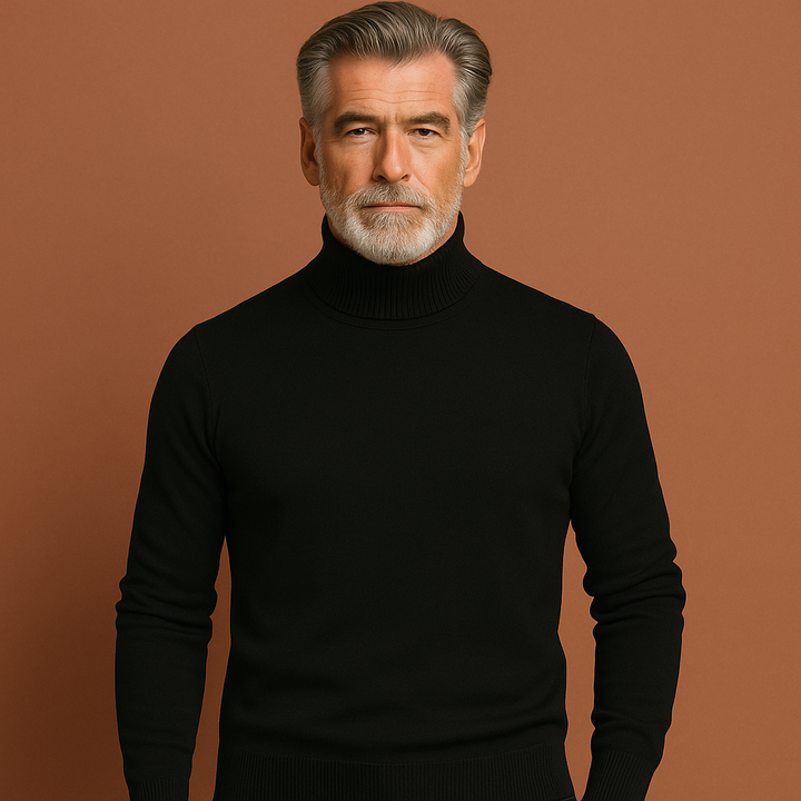 Klassieke heren coltrui, ideaal voor herfst en winter. Deze comfortabele trui is warm en stijlvol.