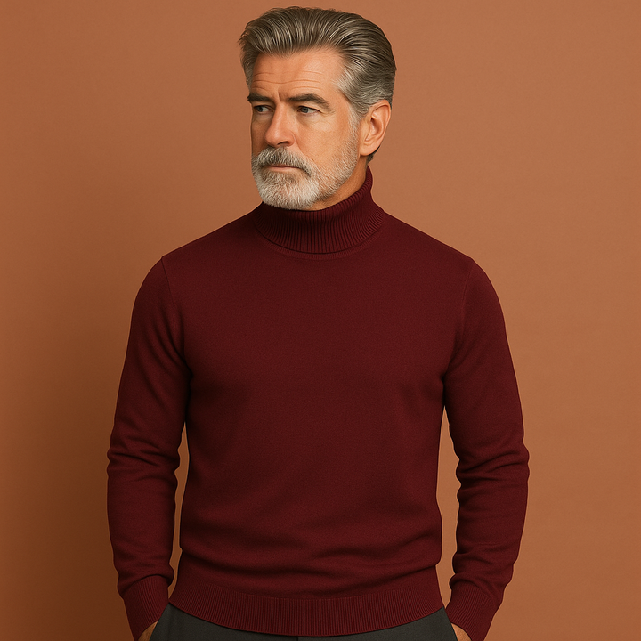 Veelzijdige heren coltrui, elegant en warm. Essentiële herenmode voor herfst en winter.