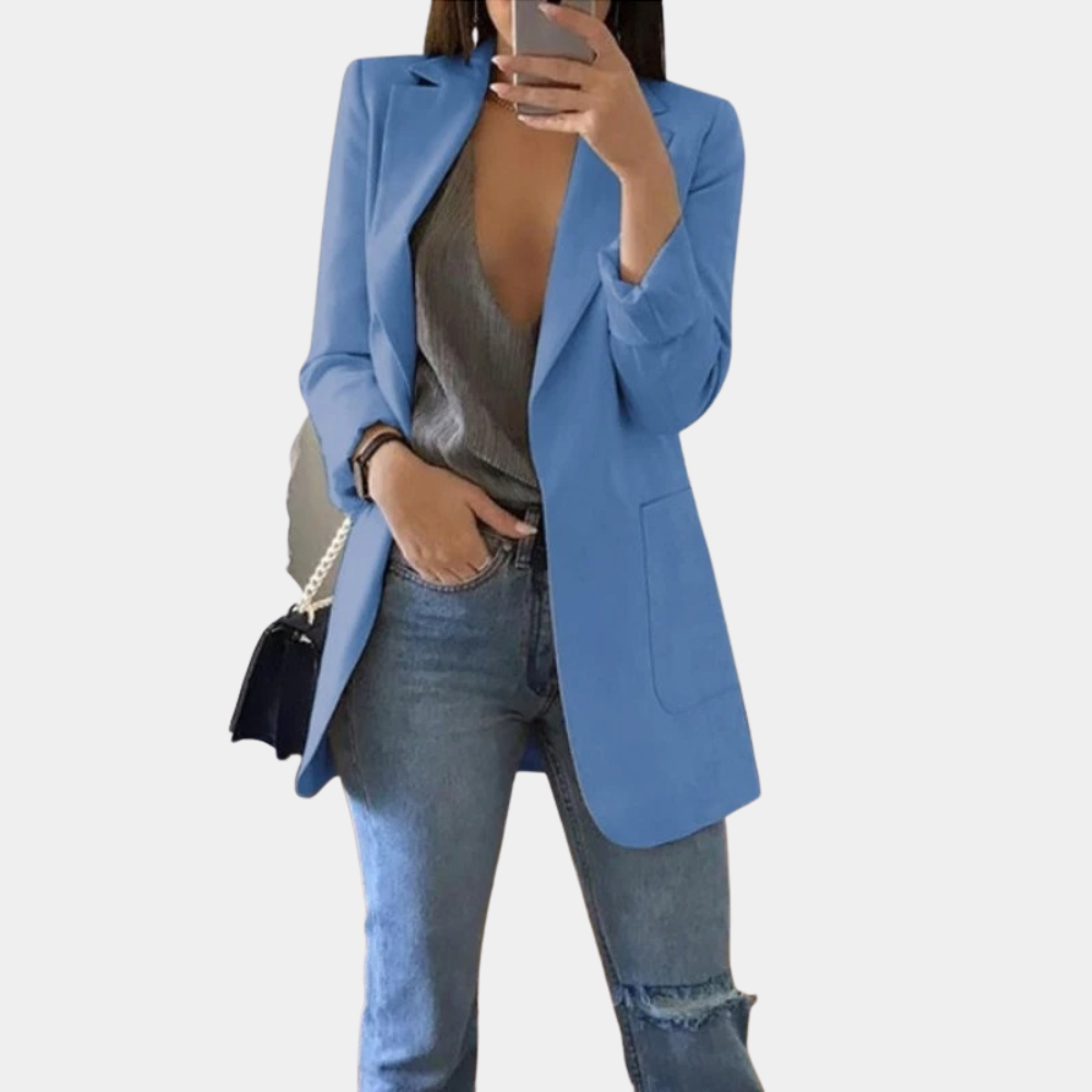 Modieuze zomerblazer voor dames, ideaal voor elke gelegenheid. Comfortabel en stijlvol.