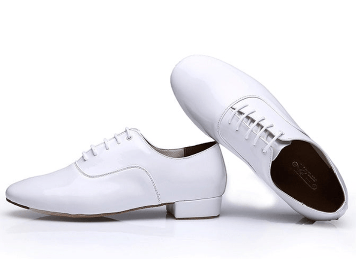 "Elegante leren Latin dansschoenen met zachte zool voor comfort, ideaal voor stijlvolle danssessies"