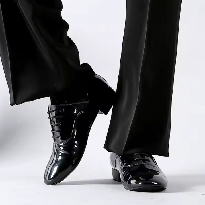 "Elegante leren Latin dansschoenen met zachte zool voor comfort, ideaal voor stijlvolle danssessies"