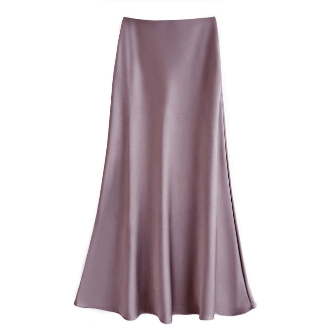 De perfecte elegante midi damesrok: vloeiende pasvorm, comfortabel en een subtiele glans. Veelzijdige mode.