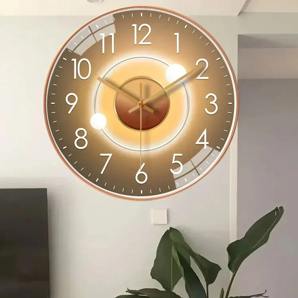 Elegante minimalistische wandklok, stille quartz beweging, 30 cm diameter, klassiek-modern ontwerp, decoratief voor elk interieur