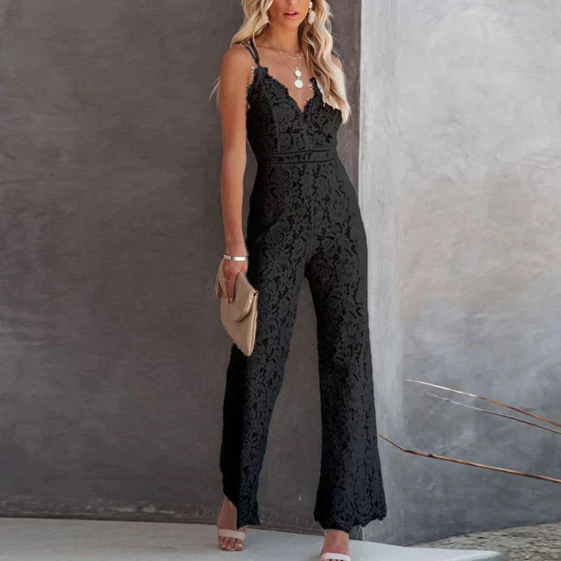 Lichtgewicht dames jumpsuit, mouwloos en comfortabel, met een losse pasvorm en wijde broek voor vrouwenkleding.