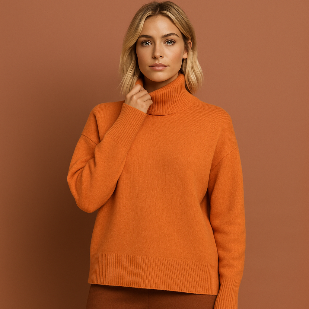 Comfortabele warme oversized trui voor dames, perfect voor een casual chique winteroutfit.