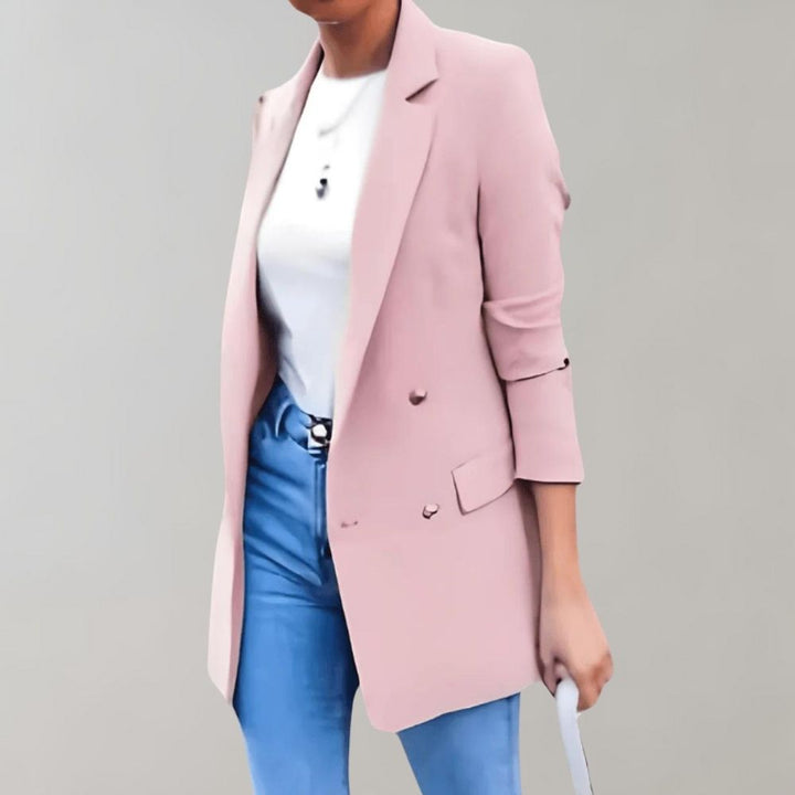 Dames blazer met elegante pasvorm, comfortabele dameskleding. Geschikt als modieuze bovenkleding.